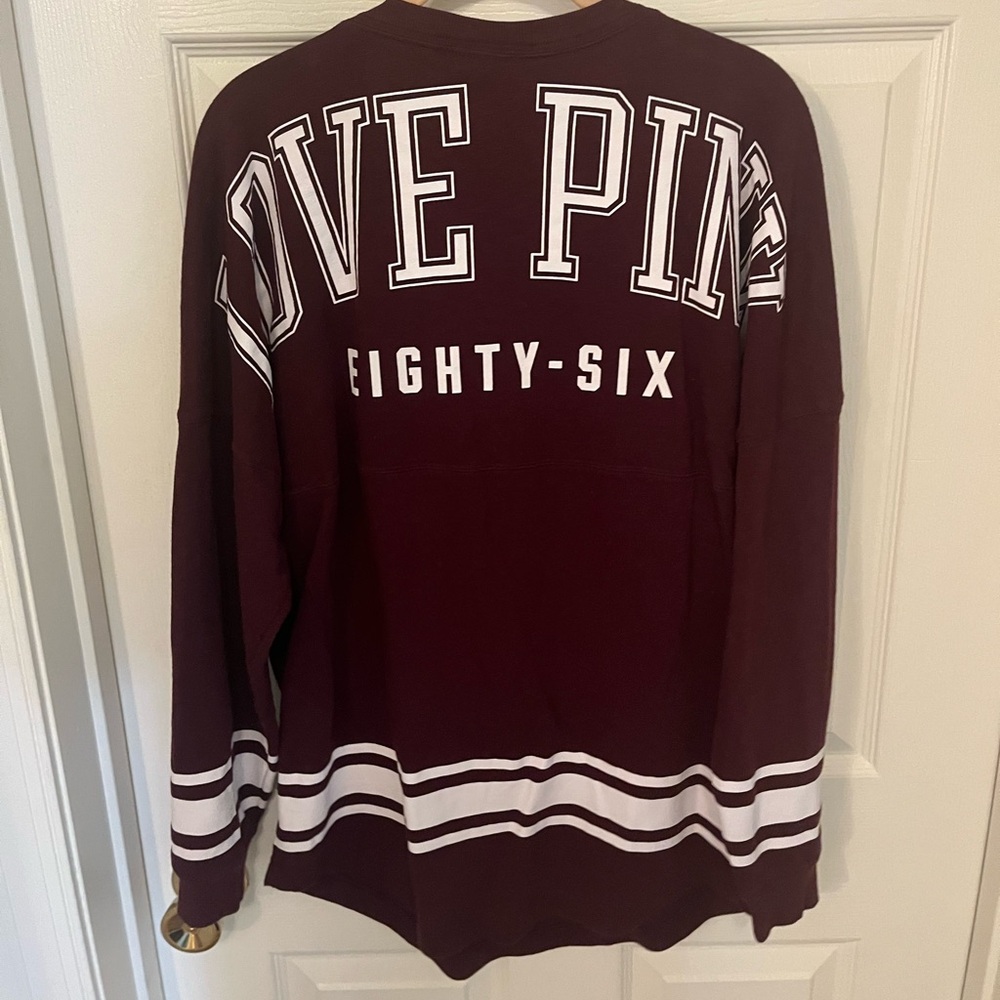 Pink by Victoria secret longsleeve shirt with back detail good condition